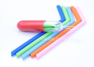 China Electrical Insulation Silicone Collapsible Straw Dishwasher Safe Long Use Time wholesale