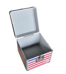 America Flag DVD Storage Case 7'' Alu Storage Box For CDS USA Flag Aluminum Case