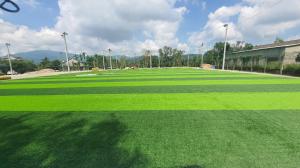 China Brasion Resistant 45mm Synthetic Football Grass Fake Soccer Turf Carpet wholesale