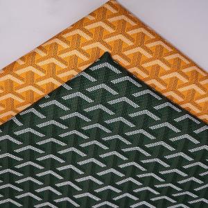 China Imitated Goyard Style PVC Leather Brushed Base For Handbag Packing Box Phone Case Decoration Usage wholesale