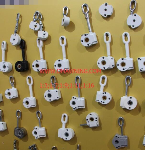 aluminium folding arm awning gear box for manual