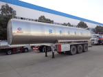 40t Fresh Milk Delivery Tanks Trucks And Trailers 3 Axle Stainless Steel Milk