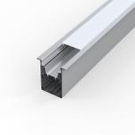Anodized High Quality Profile Light LED Aluminum , Silver Aluminium Channel