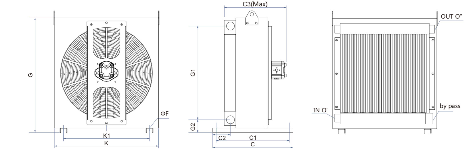DELH Heavy Duty Mobile Hydraulic Heat Exchangers mobile hydraulic cooler