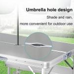 Folded Outdoor Garden Patio Portable Aluminum Camping Dinning Table and Chair