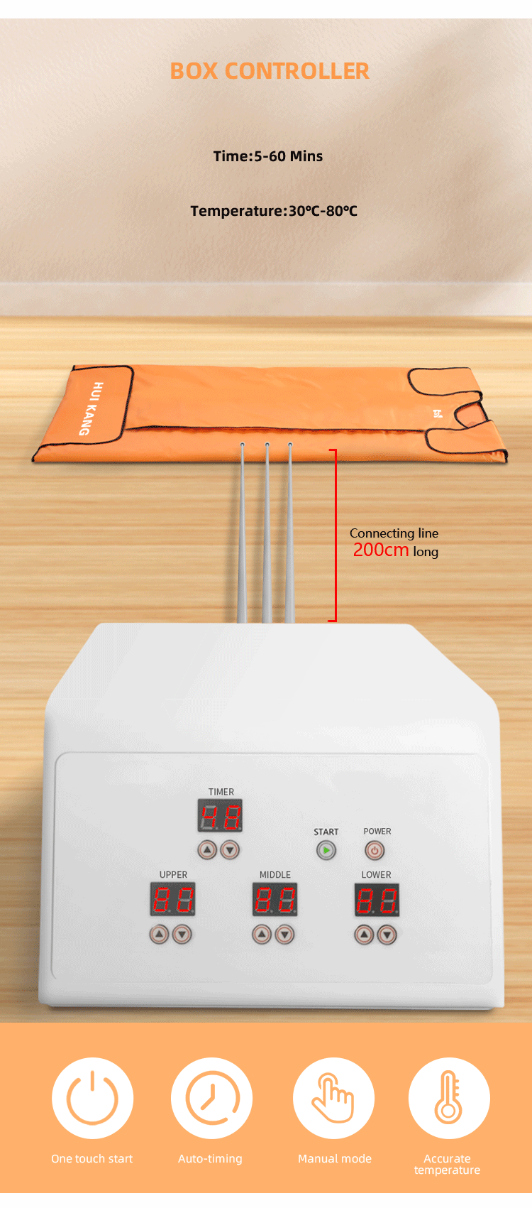 Experience Deep Relaxation with Jade Tourmaline Infrared Sauna Blanket and 600W Power