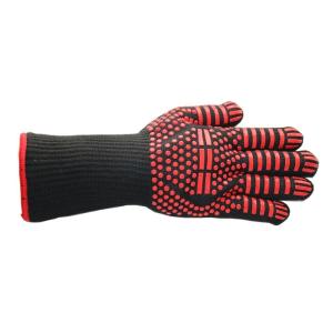 China Silicone Aramid 33cm Baking Oven Heat Protection Gloves 270g/Pair wholesale