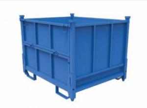 China Galvanized Steel Warehouse Metal Storage Bins Powder Coated Surface Blue Color wholesale