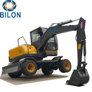 China Easy Operation Road Builder Excavator 7 Ton Wheel Excavator Rubber Tire Excavators wholesale