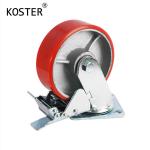 Industrial Wine Cart Metal Caster Wheels with Rust-Resistant Finish
