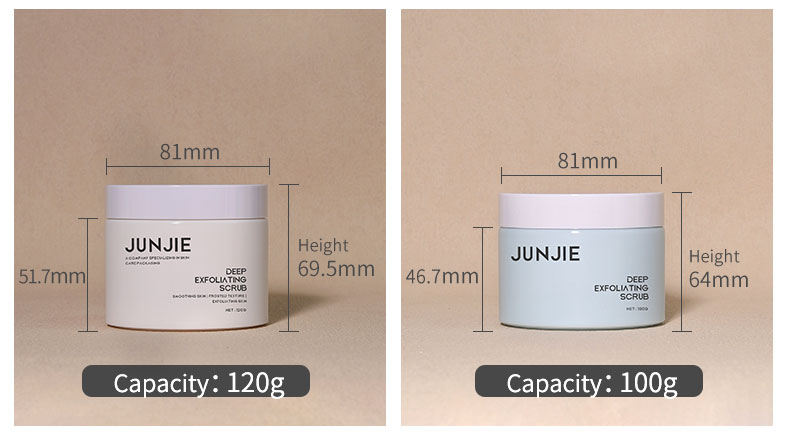 Eco Friendly Plastic Jars 80g 100g 120g 200g Empty Body Butter Containers