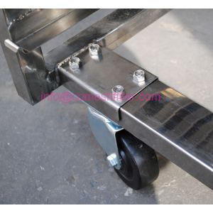 Wheels Drying Mesh Trays Fda Stainless Steel Rack Trolley