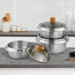 Multifunction Kitchen Cooking Food Pot 18/8 Stainless Steel Rice Pot Food Stock