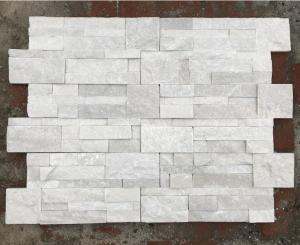 China Pure White 150x600mm Exterior Thin Stone Veneer Panels wholesale