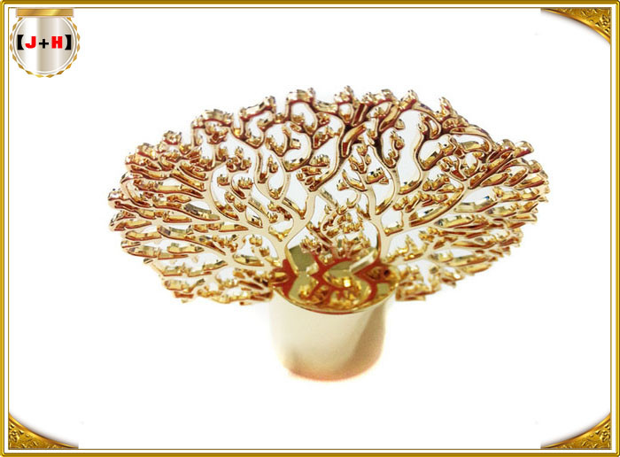 Peacock Shape Electroplate 3D Drawing Zamac Perfume Cap