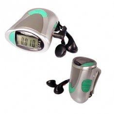 China ABS FM Radio Pedometer with Time Display Digiwalker Pedometers wholesale