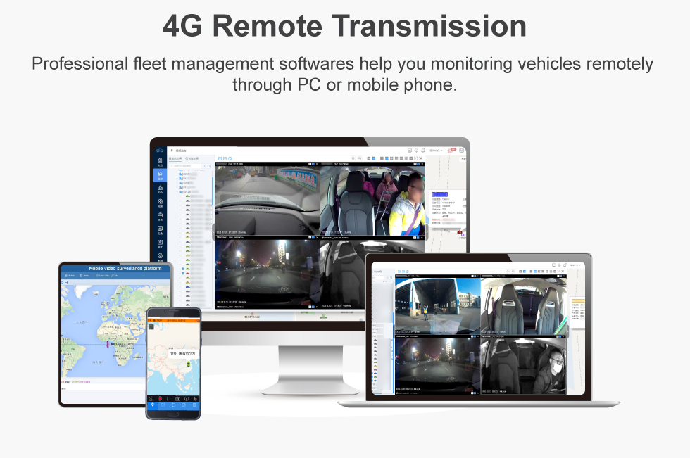1994-1996 Richmor 2 Channel HD 1080P 4G GPS WIFI MDVR Taxi Van Online Hailing Dashcam