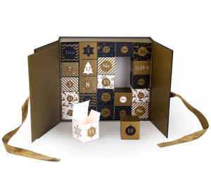 China 1200gsm Cardboard Advent Calendar Gift Box Luxury Small Card Boxes wholesale