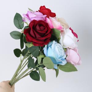 China Artificial rose, single-headed small pearl rose, home photo studio photography prop, artificial flower, Valentine's Day bestseller wholesale