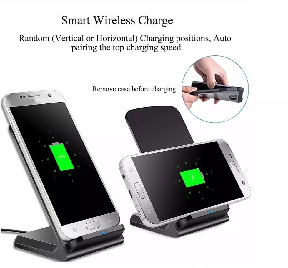 12W 5W 15W QI Standard Wireless Phone Charging Stand OEM accepted