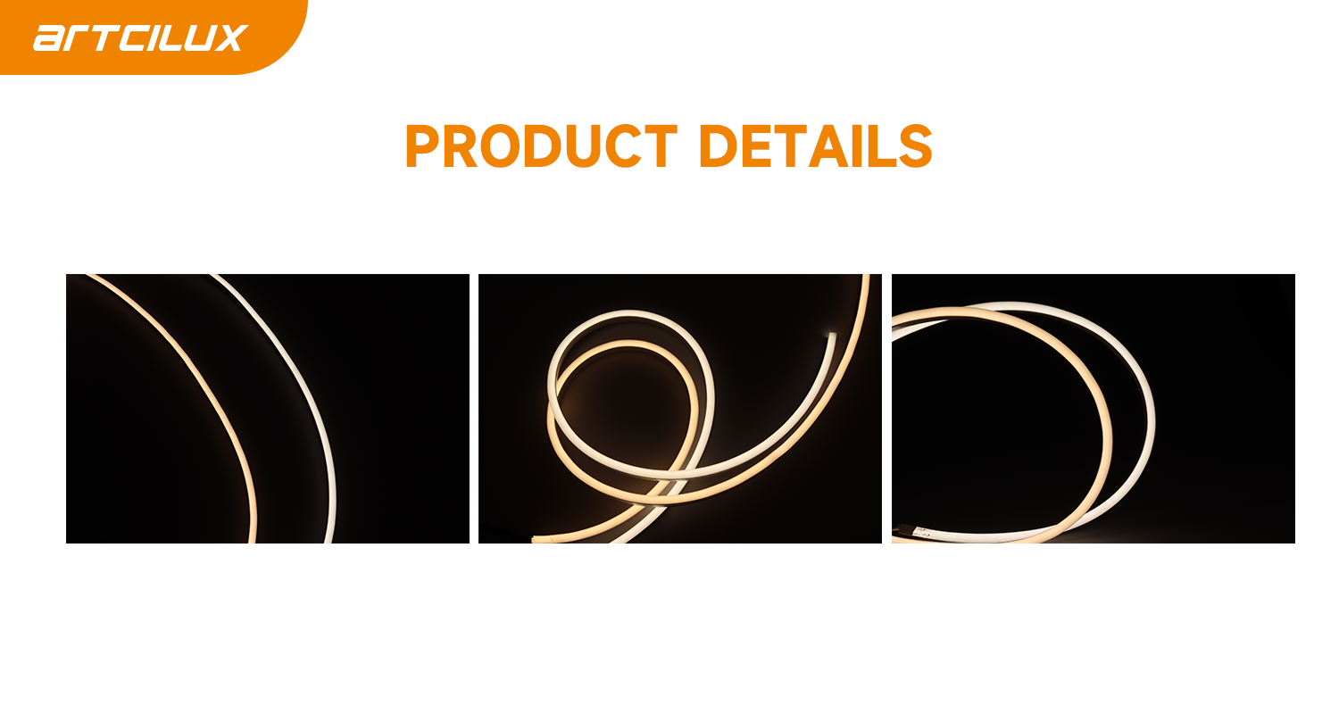 Ultra Thin COB Flexible LED Strip Light Waterproof IP65 For Soft Lighting Solutions