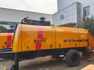 China HBT6013 Sany Used Trailer Mounted Concrete Pump 90KW S Valve Type wholesale