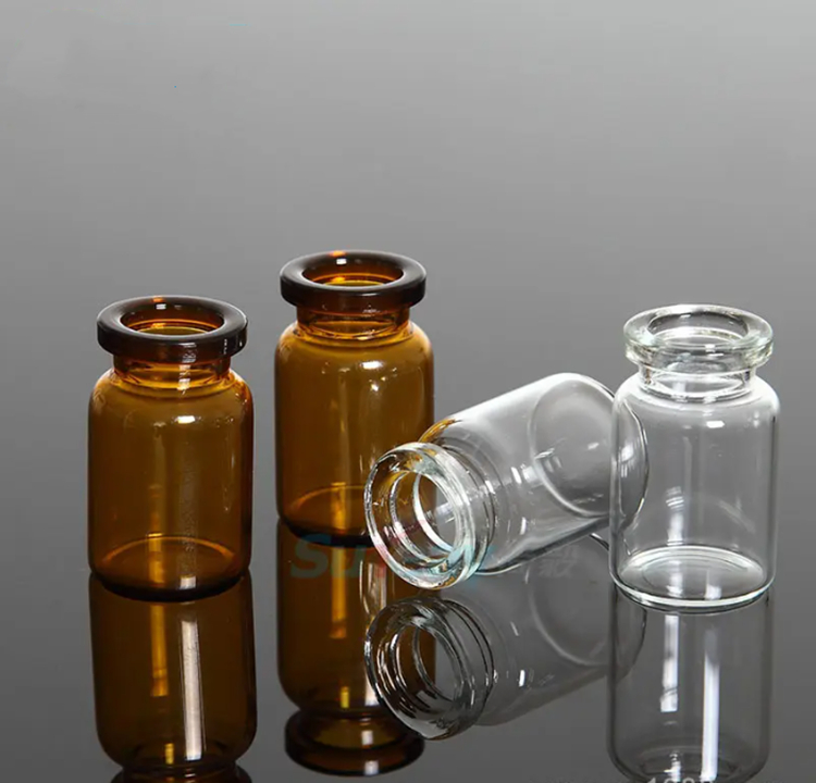 Transparent Sterile Glass Vials Borosilicate 10 Ml Serum Vials