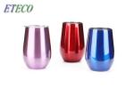 Stemless Wine Tumbler With Lid , Double Wall Insulated Cup No Metal Aftertaste