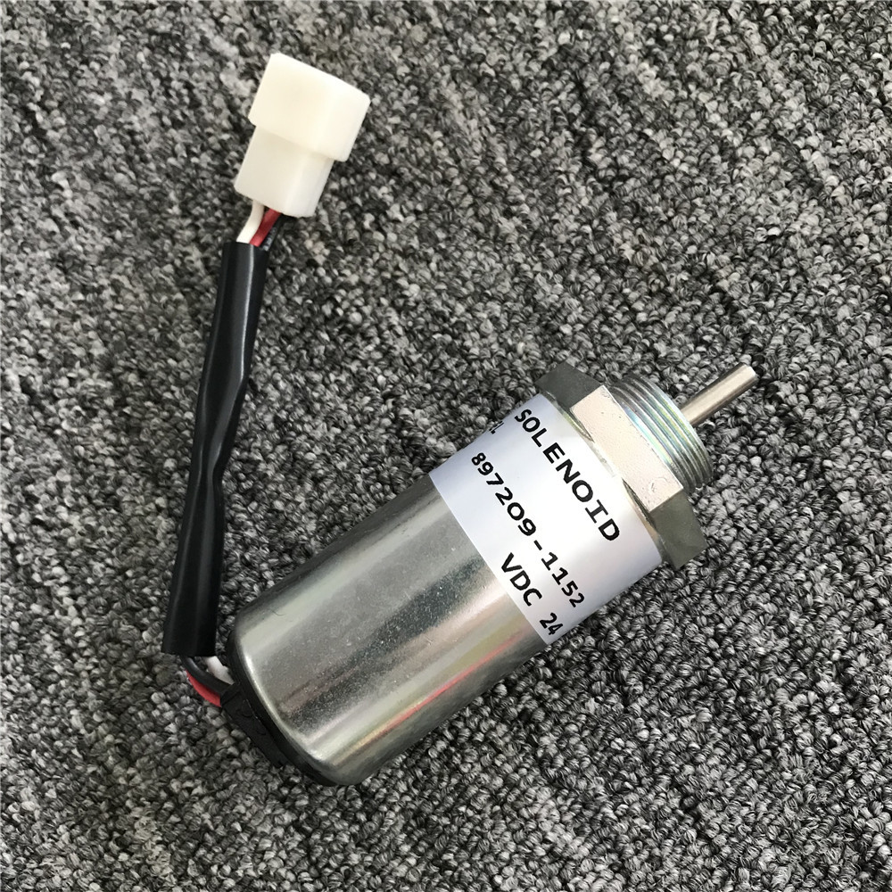 Engine Flue Off Switch Solenoid Valve 897209-1152 FOR CX78US/ Kobelco SK75-8/ Hitachi ZAX70/4LE2