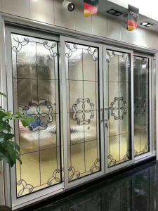 China patina came decorative beveled glass for Aluminum sliding door thickness 1&quot; wholesale