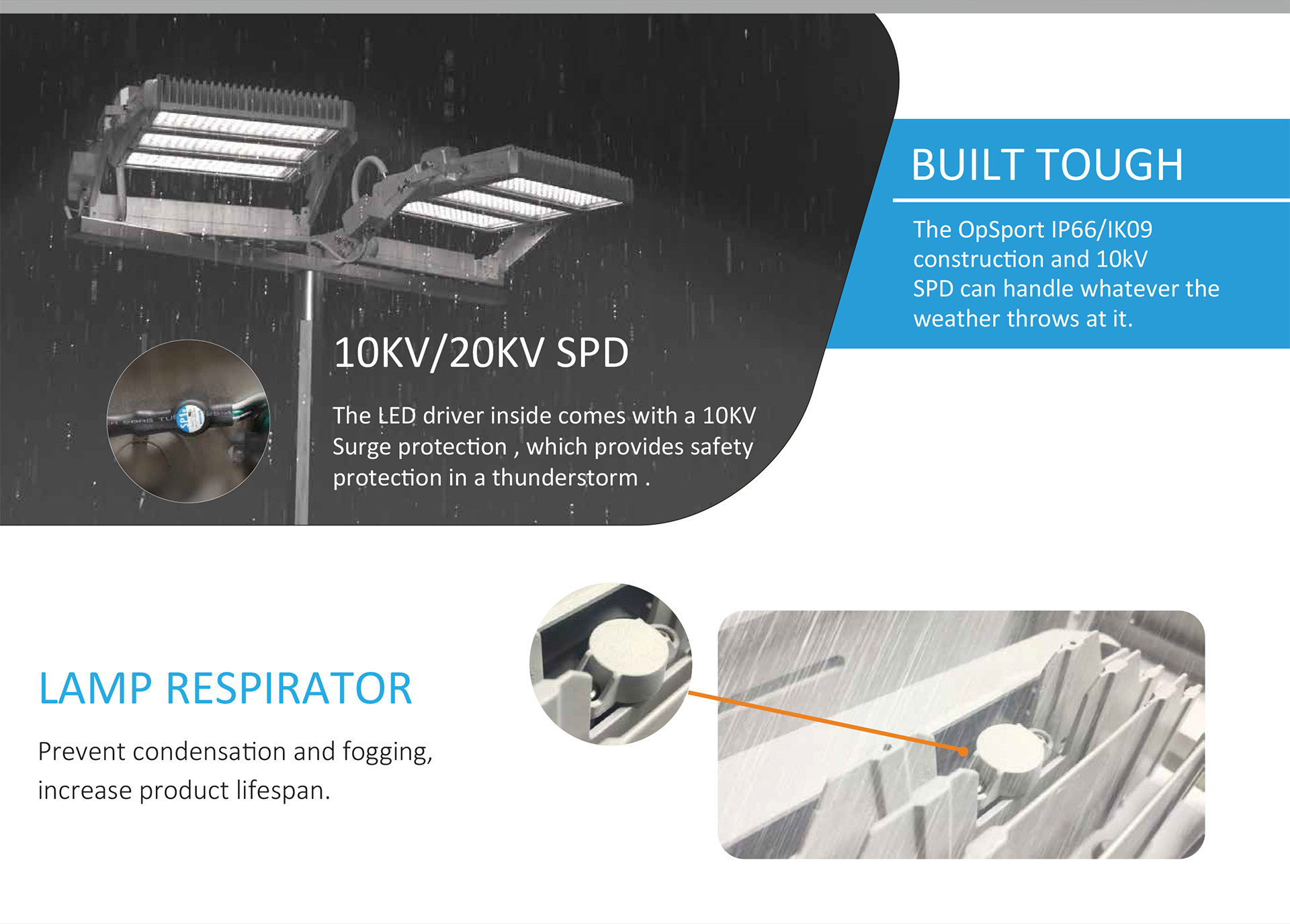 Dimmable 480W Outdoor Arena Lights , Practical Stadium Lights For Backyard