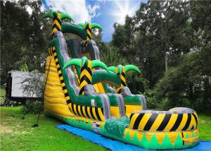 China Air Blow Commercial Inflatable Water Slides 0.55mm PVC Tarpaulin Material wholesale