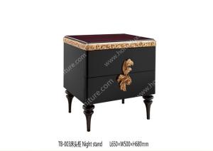 China Grand Palace Bedroom furniture wooden Bedside Table TB-003 wholesale