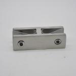 Stainless steel Glass connector 180 degree RS2313 plus, 80X25mm, thickness 5mm,
