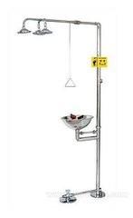 China Double / Three Head Steel Lab Casework , Safety Eye Wash Station CE Certificate wholesale