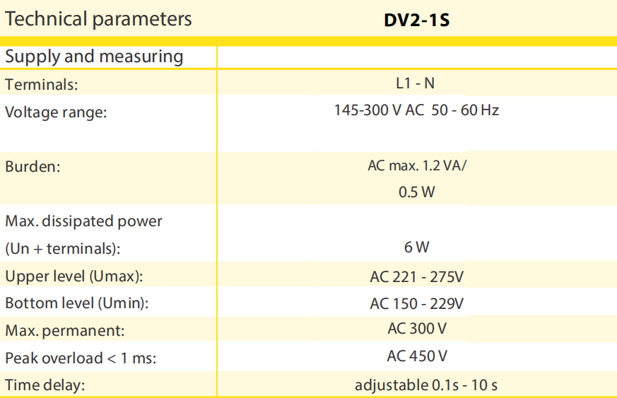 DV2-1S40A Digital LCD Under Voltage Over Voltage Auto Reset Protecter Device