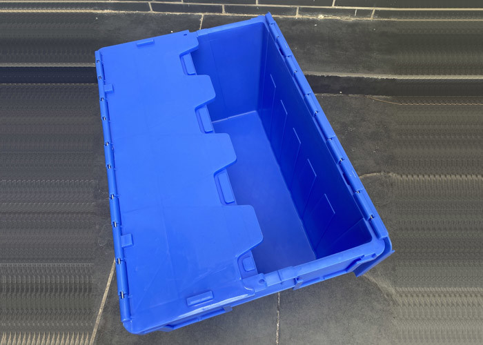 Recycable Logistics Stack Plastic Attached Lid Containers