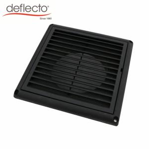 China Black HVAC 5 Inch Plastic Air Vents / AC Vent Cap UV Anti Venting Hood With Nylon Mesh wholesale