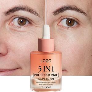 China 5 In 1 Skin Care Serum Dark Spot Whitening Serum Vitamin C Facial Serum wholesale