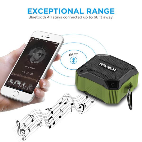 TWS Wireless Waterproof Bluetooth Speaker , Portable Stereo Speaker With