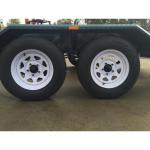 Tandem Axle 16x6 Flat Deck Car Trailer / Auto Transport Trailer Lightweight