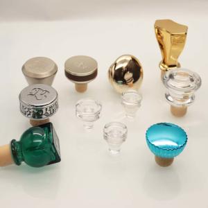China Natural Cork Aluminum Champagne Liquor Bottle Closures ISO9001 wholesale