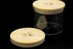 65mm Storage Jar Bamboo Lid Customized logo With Silicon Gasket