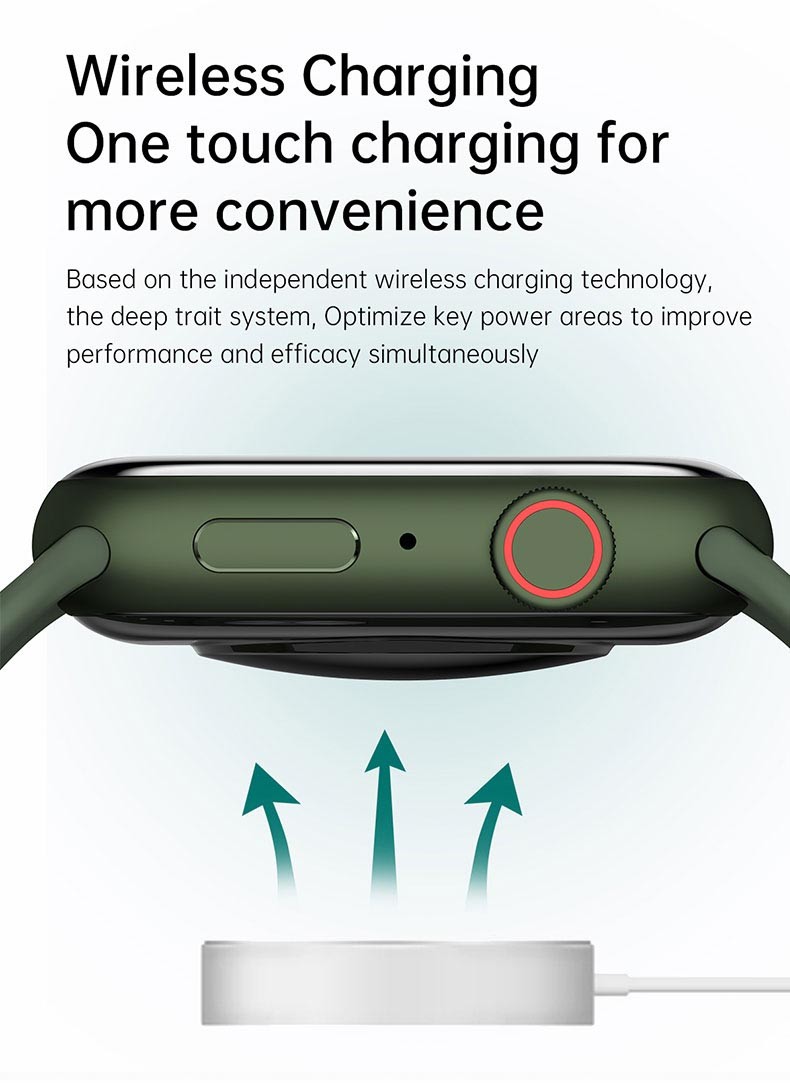 1.69 Inch Programmable Smart Watch Hw22 Pro Max With Wireless Charging