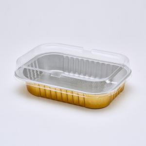 China Dessert Colorful Gold Disposable Aluminium Foil Container Tray Pan wholesale