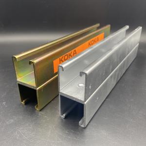China Zinc Plated 3m 6m Spot Welding Double Unistrut Channel wholesale