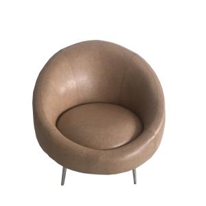 China Popular lounge chair leather with stainless steel leg for wedding party rental furniture,living room sofa wholesale