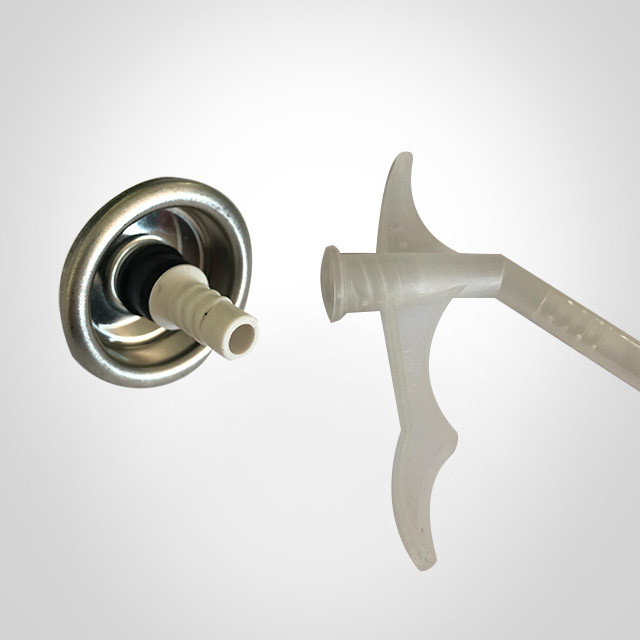 Tube Type PU Foam Cleaner Aerosol Valve With Tube And Cap For Aerosol Construction Materials Cans
