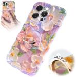 iPhone 12 Pro Max case Ring, Oil Painting flower Colorful retro flower cute