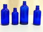 30ml 50ml 60ml Empty Round Small Cosmetic Bottle Blue clear Essential Oil Glass